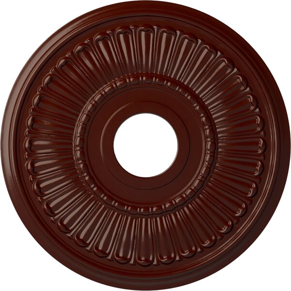 Ekena Millwork Melonie Ceiling Medallion (Fits Canopies up to 6 3/8"), 16"OD x 3 5/8"ID x 3/4"P, Brushed Mahogany CM16MLBMF - main